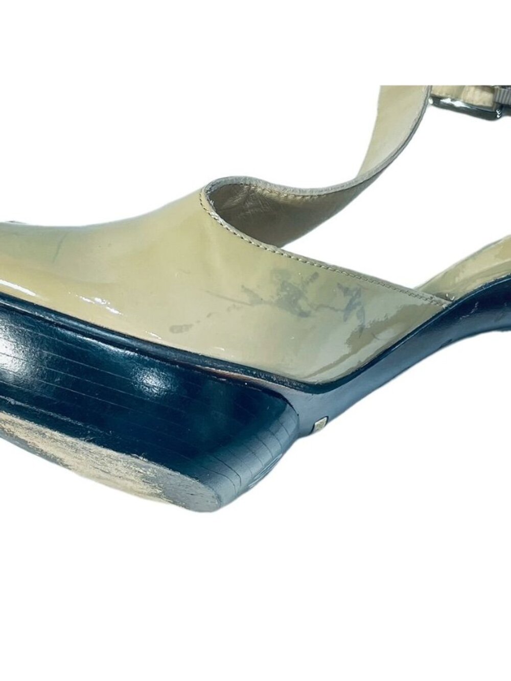 COLE HAAN Shoes Beige Size 9B Patent Leather Heels - Picture 10 of 11